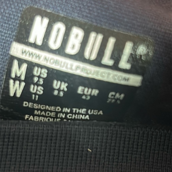 NOBULL Canvas Trainer Blue Workout CrossFit Athletic Unisex Sneakers Men 9.5 - Picture 10 of 13